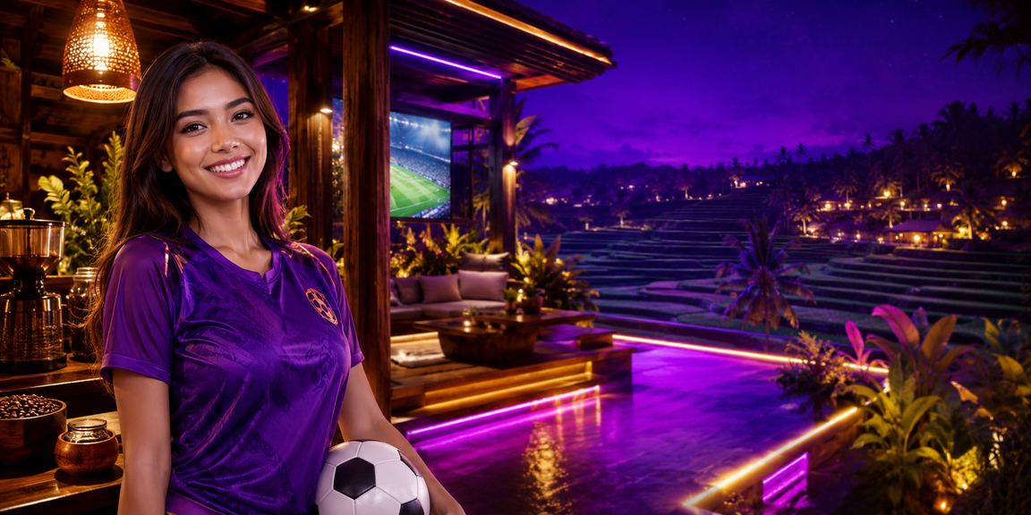 Pengguna menyaksikan pertandingan olahraga sambil memeriksa informasi bet