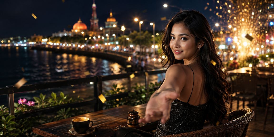 Suasana taruhan casino sambil minum kopi Vietnam di pagi hari