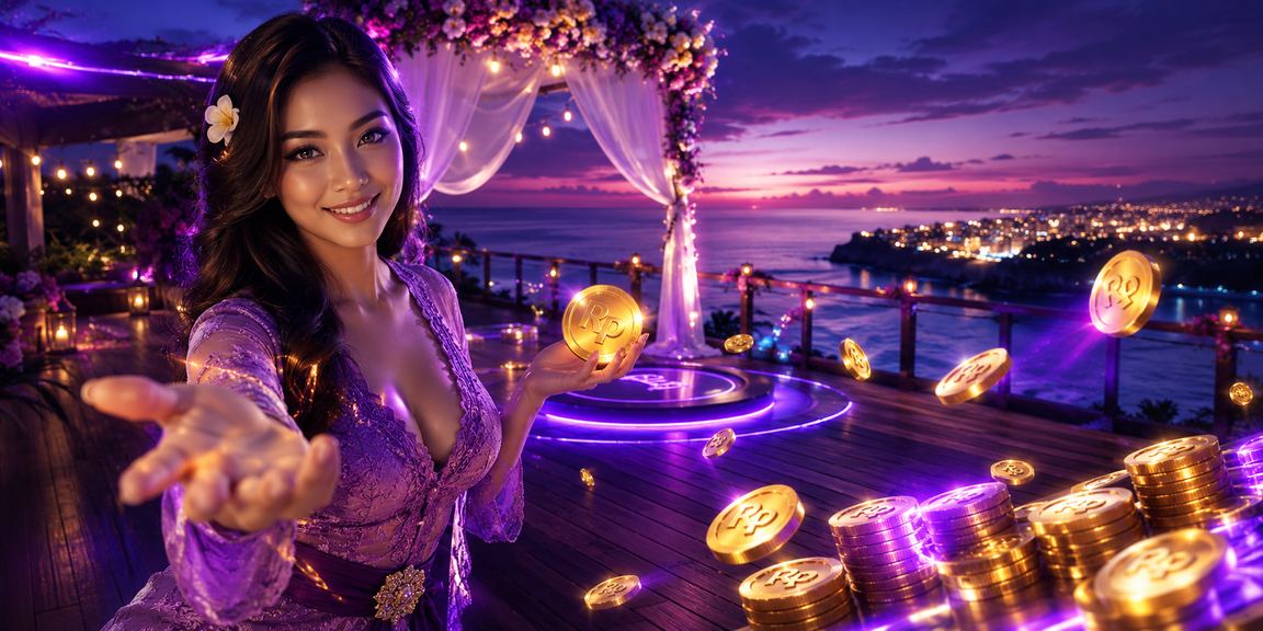 Suasana hiburan casino di tepi pantai dengan angin segar sore hari