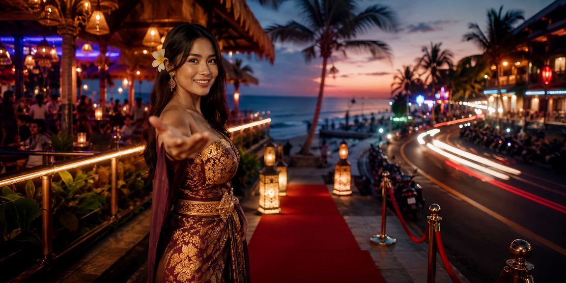 Permainan kartu di tepi pantai dengan suasana santai sore hari